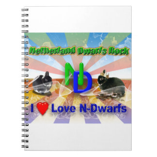 Ik hou van Netherland Dwarf Bunnies Notitieboek