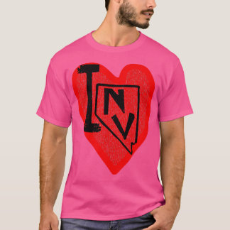 Ik hou van Nevada in hart Nevada T-shirt