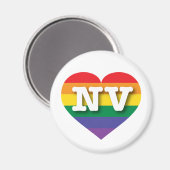 Ik hou van Nevada Rainbow Heart Magneet (Voorkant / Achterkant)