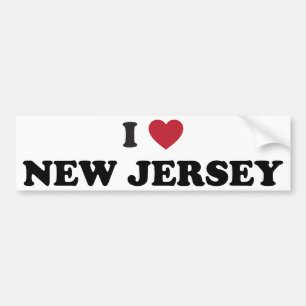 Ik hou van New Jersey Bumpersticker