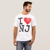 Ik hou van New Jersey in hart en nieren T-shirt (Voorkant volledig)