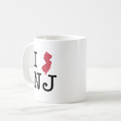 Ik hou van New Jersey Koffiemok (Voorkant links)