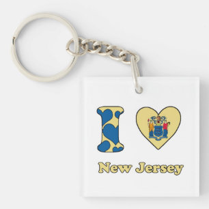 Ik hou van New Jersey Sleutelhanger