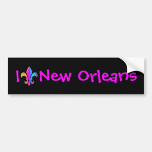 Ik hou van New Orleans Bumpersticker