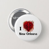 Ik hou van New Orleans Ronde Button 5,7 Cm (Voorkant /achterkant)