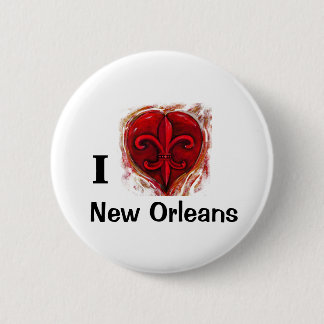 Ik hou van New Orleans Ronde Button 5,7 Cm