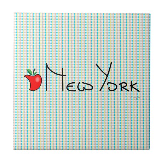 Ik hou van New York - Big Apple Tegeltje (Voorkant)