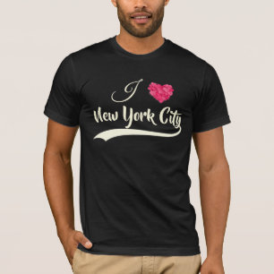 Ik hou van New York City. Gepersonaliseerde T-Shir T-shirt