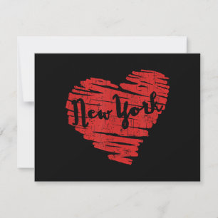 Ik hou van New York Hart NY Save The Date