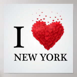 Ik hou van New York Hearts Poster