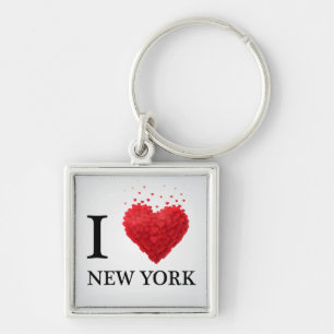 Ik hou van New York Hearts Sleutelhanger