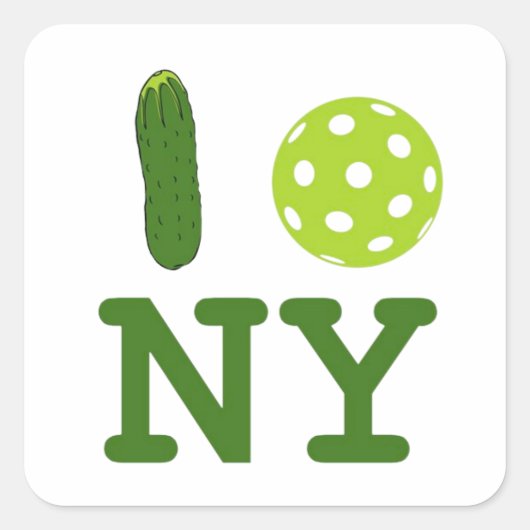 Ik hou van New York (Pickleball) Sticker (Voorkant)