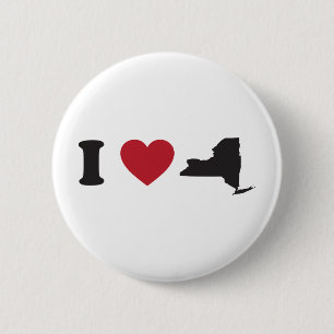 Ik hou van New York Ronde Button 5,7 Cm