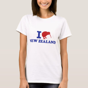 Ik hou van Nieuw-Zeeland T-shirt