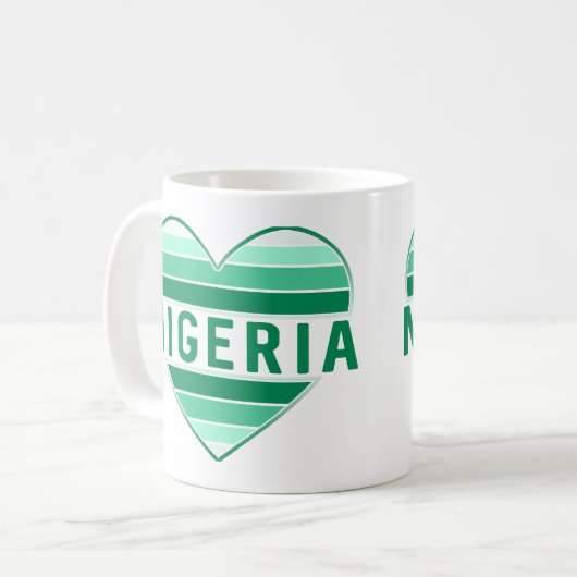 Ik hou van Nigeria, Nigeriaans hart Koffiemok (Voorkant links)