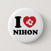 IK HOU VAN NIHON RONDE BUTTON 5,7 CM (Voorkant)