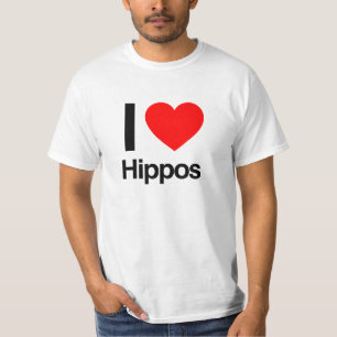 Ik hou van nijlpaarden t-shirt