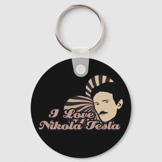 Ik hou van Nikola Tesla Sleutelhanger (Voorkant)