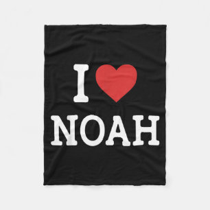 Ik hou van Noah - Ik Heart Noah - Grappig Cadeau v Fleece Deken
