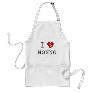 Ik hou van Nonno Standaard Schort
