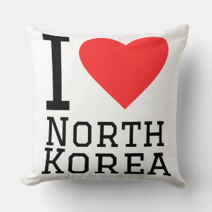 Ik hou van Noord-Korea Kussen