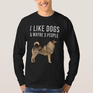 Ik hou van Noorse honden en misschien wel 3 mensen T-shirt
