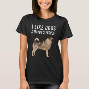 Ik hou van Noorse honden en misschien wel 3 mensen T-shirt