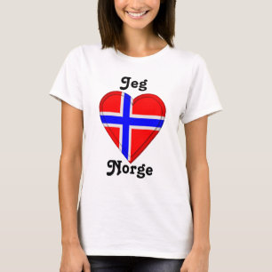 Ik hou van Noorwegen - Jeg elsker Norge T-shirt