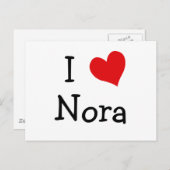 Ik hou van Nora Briefkaart (Voorkant / Achterkant)