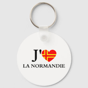 Ik hou van Normandië Sleutelhanger