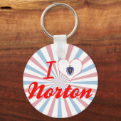 Ik hou van Norton, Massachusetts Sleutelhanger (Voorkant)