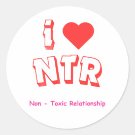 Ik hou van NTR Ronde Sticker