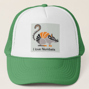 Ik hou van NUMBATS - Bedreigd dier - wilde dieren Trucker Pet