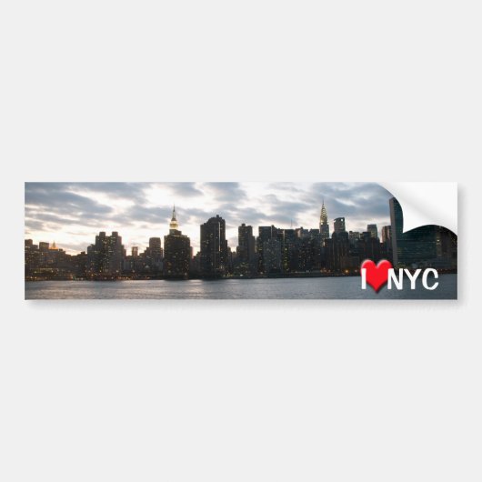 Ik hou van NYC Bumpersticker (Voorkant)