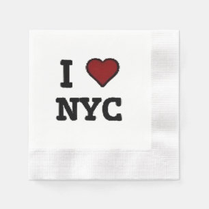 Ik hou van NYC hart Servet