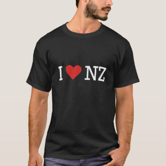 Ik hou van NZ (voor donker t) T-shirt
