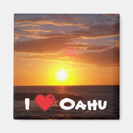 Ik hou van Oahu Magneet