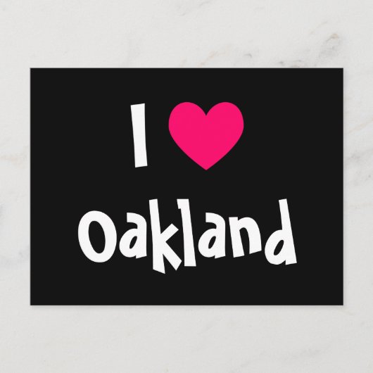 Ik hou van Oakland Briefkaart (Voorkant)