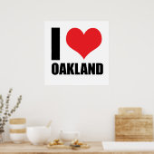 Ik hou van Oakland Poster (Keuken)
