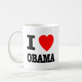 Ik hou van Obama Koffiemok (Links)