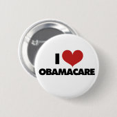 Ik hou van Obamacare Ronde Button 5,7 Cm (Voorkant /achterkant)