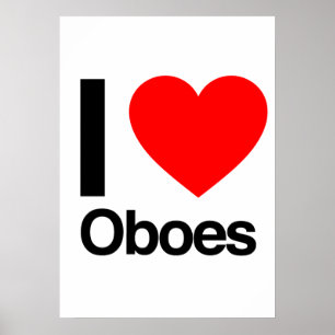 ik hou van oboe poster