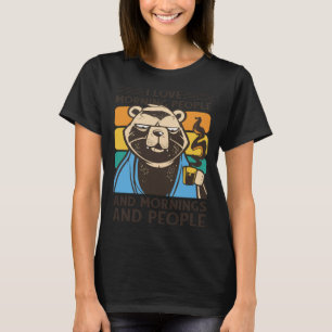 Ik hou van ochtendmensen Beer Koffie T-shirt