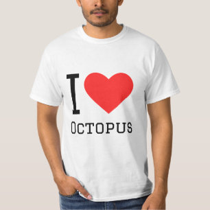 Ik hou van octopus t-shirt