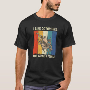 Ik hou van octopussen en misschien 3 mensen die oc t-shirt