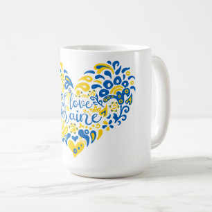 Ik hou van Oekraïne inspirerend citaat hart Koffie Koffiemok