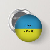 Ik hou van Oekraïne Ronde Button 5,7 Cm (Voorkant /achterkant)