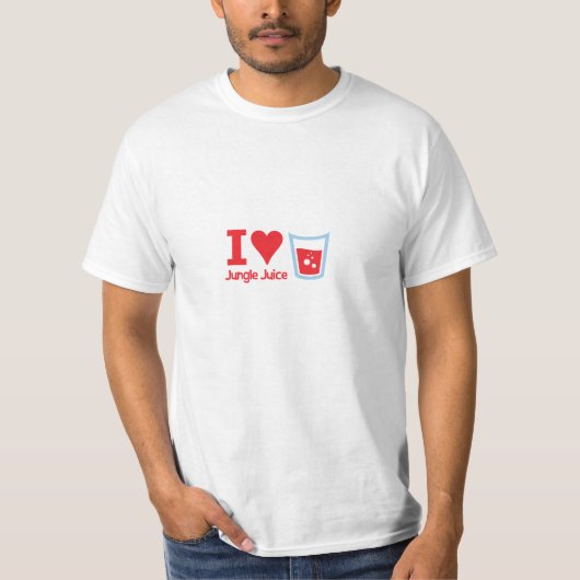Ik hou van Oerwoud Juice Basic T-shirt (Voorkant)