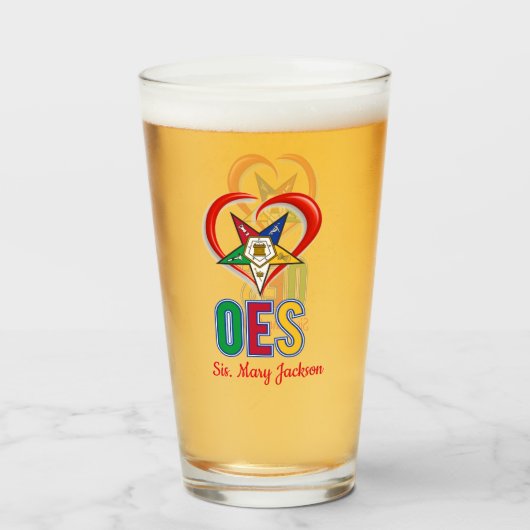 Ik hou van OES Glas (Voorkant gevuld)