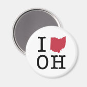 Ik hou van Ohio Magneet (Voorkant / Achterkant)